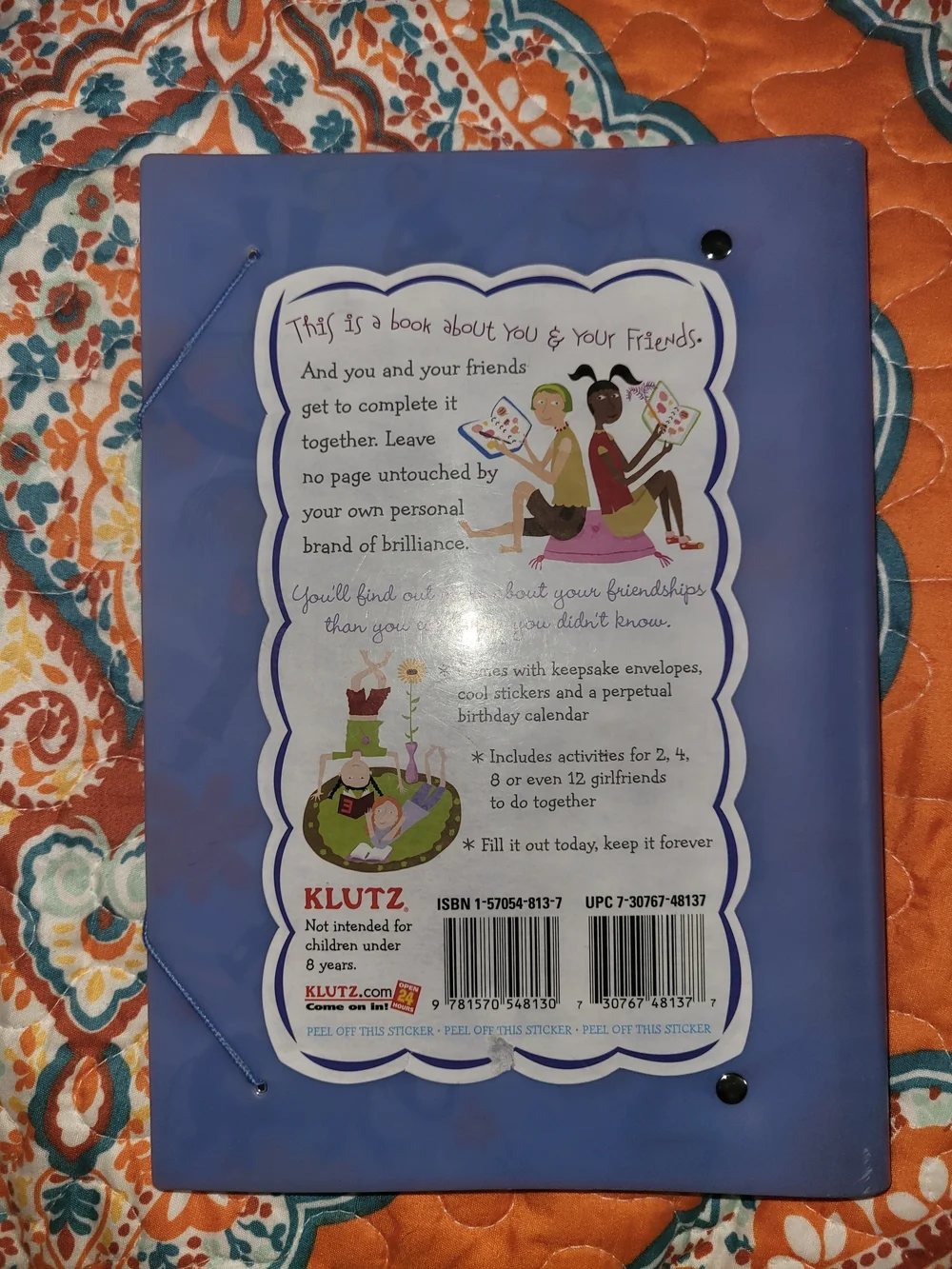 Me and My Friends The Book of Us - Purple Friendship Journal